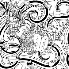All information about shavuot coloring pages. Schawuot Nahtlose Muster Hintergrund Schawuot Symbole Schwarz Weiss Farbung Seite Vektor Illustration Lizenzfrei Nutzbare Vektorgrafiken Clip Arts Illustrationen Image 56226529