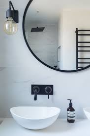 Order online for delivery or click & collect at your nearest bunnings. Bathroom Marble Tiles Marble Black And White Bathroom Industrial Luxe Industrial Bathroom Bla Round Mirror Bathroom Black Bathroom Bathroom Mirror Lights