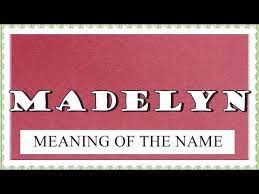 French cognate of magdalene (of magdala, a town on the coast of the sea of galilee). Meaning Of The Name Madelyn Fun Facts Horoscope Youtube
