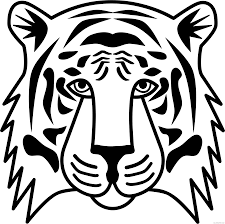 Here are fun free printable tiger coloring pages for children. Tiger Head Coloring Pages Tiger Head Line Art Printable Coloring4free Coloring4free Com