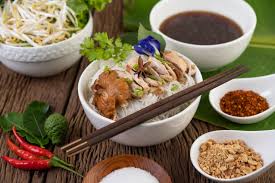 Easy to make and super delicious. Chicken Noodles In A Bowl With Thai Side Dishes 1899867 Stock Photo At Vecteezy