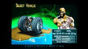 He can be unlocked on the playground peril level by shooting the middle swing and . Twistedcars Twisted Metal Head On Axel