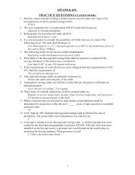 Retained for at least 1 year. Api 650 653 Questions Closed Book With Answers