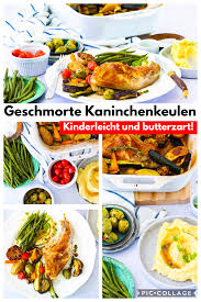 Kaninchenkeulen In Weisswein Geschmort Mit Buntem Gemuse Und Pastinakenpuree Holla Die Kochfee In 2020 Asiatische Rezepte Rezepte Gesund Rezepte