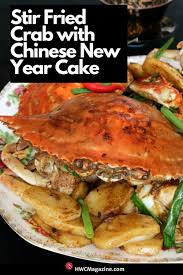 Stir Fried Crab With Chinese New Year Cake Recipe Chinese New Year Cake Taiwanese Cuisine Clean Eating Recipes