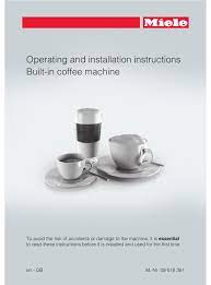 Maybe you would like to learn more about one of these? Miele Cva 6405 Operating Instructions Manual Pdf Download Manualslib