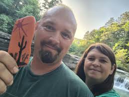 Rock from our creek in Kentucky that I painted a couple of years ago.