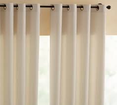Originally more of a contemporary style these days grommet curtains can be purchased in the most popular styles such as country, traditional or formal. Outdoor Grommet Curtain Pottery Barn