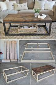 diy industrial wooden coffee table 1 jpg 719 1088 idees de meubles idee de decoration construire une table basse