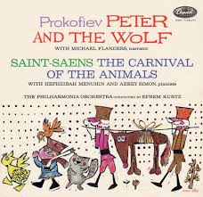 67, a symphonic fairy tale for children, is a musical composition written by sergei prokofiev in 1936. Peter And The Wolf Michael Flanders Capitol Wolf Album Book Cover Design Book Design
