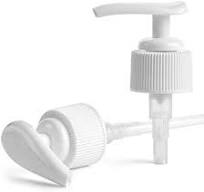 Replacement Lotion and Soap Pump Dispensers - 24-410 Locking White PP  Plastic Pumps with 7" Dip Tube (12 White Pumps) by Grand Parfums