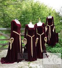 Medieval Bridesmaid Dresses Medieval Gown Lotr Dress Celtic Pagan Handfasting Small Xlrg B Medieval Wedding Dress Celtic Dress Medieval Wedding Theme