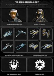 The republic military during the clone wars consisted of millions of clone troopers, genetically identical soldiers bred to serve the republic. Star Wars Stuff On Twitter Starwarssquadrons Pre Order Bonus Content