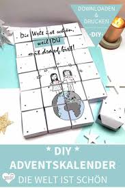 Einfacher Schneller Diy Adventskalender Zum Ausdrucken Und Basteln In 2020 Adventskalender Basteln Diy Adventskalender Zum Ausdrucken Adventkalender