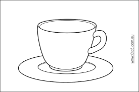 Cup Coloring Pages Tasse Tee