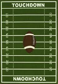8 X 10 Kids Sports Football Field Area Rug Actual Size 6 7 X 9 2 Al74 8x10 Kids Room Rug Boys Football Room Kids Rugs