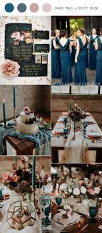 Dark teal wedding flowers | pink, white, oceana blue(aqua), dark blue ( teal), any color to match … 6 Perfect Dark Teal Wedding Color Schemes For Fall My Deer Flowers