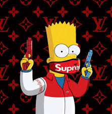 16 simpson supreme wallpapers on wallpapersafari. Bart Simpson Supreme X Louis Vuitton Simpsons Art Bart Simpson Art Cartoon Wallpaper
