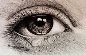 To the little room with the broken faucets, your drawings, all your things, i looked out the window and said this doesn't look that much different from home, because it didn't, but then i noticed the black sky and all those lights. Pencil Drawing Of Eyes Crying