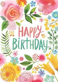 Filled with love and cheer. Ring Of Flowers Birthday Card Bday Her Happy Birthday Wishes Cards Happy Birthday Greetings Friends Happy Birthday Art