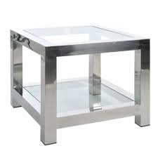 Votre Interieur Est A 2 Doigts De Vous Remercier Stainless Steel Side Table Side Table Glass Side Tables