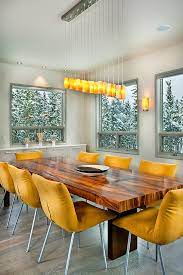 A set of livia mustard leather dining chairs will look flawlessly even in formal setups, so you can avoid splurging on fits all standard kitchen tables in terms of height. How To Use Yellow To Shape A Refreshing Dining Room