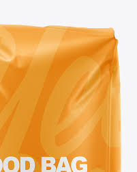Download Matte Food Bag Mockup Front View In Bag Sack Mockups On Yellow Images Object Mockups PSD Mockup Templates