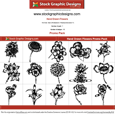 The #1 source for graphic assets. Hand Drawn Flowers Free Pack
