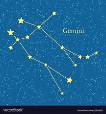 Night Sky With Gemini Constellation Gemini Constellation Gemini Star Constellation Star Constellation Tattoo