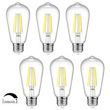 Buy the best and latest led edison bulbs on banggood.com offer the quality led edison bulbs on sale with worldwide free shipping. Dimmable Ascher Vintage Led Edison Bulbs 6w Equivalent 60w Bright Daylight White 4000k St58 Antique Led Filament Buy Online In Aruba At Aruba Desertcart Com Productid 129340853