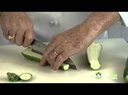 I kept it simple and just used sweet onions and zucchini in this recipe. How To Slice And Chunk Zucchini Youtube