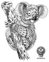 How To Draw A Koala Como Dibujar Un Koala Mandala Kleurplaten Grillige Kunst Dieren Tekenen