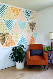 The wallpaper can be used in so many interesting ways and situations. How To Paint A Patchwork Stenciled Wall Reality Daydream