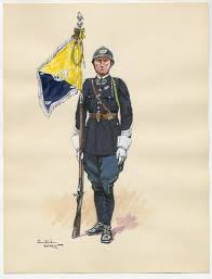 French 1st Battalion Chasseurs A Pied Nco Porte Fanion 1939 By P A Leroux Armiya