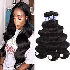 Buy Sayas Hair 10a Grade Brazilian Body Wave Human Hair Bundles Weave Hair Human Bundles Brazilian Virgin Hair For African Americans Women 3 Bundles Total 300g 10 5oz 10 12 14 Inch Online In Indonesia B073gh6yd7