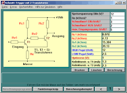 Berechnung Schmitt Trigger Mit 2 Transistoren Volkers Elektronik Bastelseiten