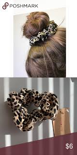 Brandy Melville Leopard Print Scrunchie Hair Tie Scrunchie Hairstyles Brandy Melville Print Scrunchie