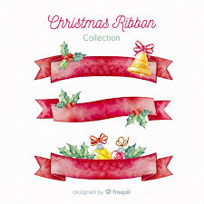 Coleccion De Lazos De Navidad Vector Gratuito Lazos Navidad Lazo Navidad