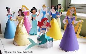 Disney Princess 3d Paper Dolls By Disney Family Photo And Models Assembled By Finding Time To Create Blogs Princess Paper Dolls Paper Dolls Crafts For Kids