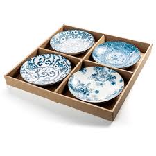 Check spelling or type a new query. Round Dinner Plate Set Of 4 Porcelain Blue And White Shallow Dish Appetizer Plates Livingbasics Walmart Canada