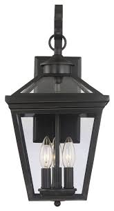 The great thing about this type of design is the use of natural lighting. 3 Light Modern Farmhouse Outdoor Wall Mount Lantern English Bronze Transitional Outdoor Wall Lights And Sconces By Designer Lighting And Fan Houzz
