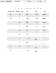 52 prototypal jcpenney plus size chart