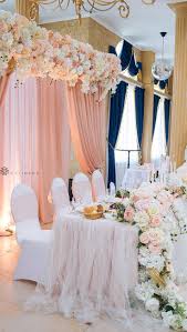 Elegant Blush White And Navy Wedding Reception Decor In 2020 Blush Wedding Decor Navy Wedding Centerpieces Blush Wedding Reception