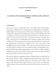 Inter excel tourism academy sdn bhd. Assignment Organizational Behavior Leadership Airlines