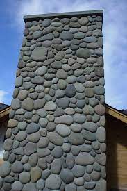 Exterior Chimneys Fireplaces Home Projects Empire Stone Company Exterior Rock Siding River Rock Fireplaces Exterior Chimney