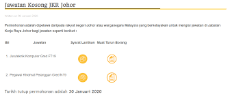Jabatan kerja raya malaysia) adalah jabatan kerajaan persekutuan di malaysia di bawah kementerian kerja raya malaysia (mow) yang bertanggungjawab untuk pembinaan dan penyelenggaraan infrastruktur awam di malaysia barat dan. Jawatan Kosong Terkini Di Jabatan Kerja Raya Malaysia Jkr Appjawatan Malaysia