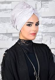 Aise Tesettur Kirik Beyaz Simli Tesettur Bone 1 Fashion Chemo Turbans Head Covering