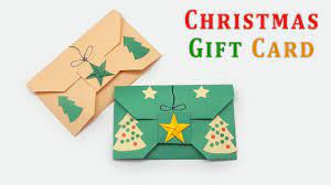 The trend toward giving thanks or recognizing a prize winner may be running toward little plastic cards or even mobile coupons, but don't rule out the ability to make someone's day with a paper gift certificate. Diy Fantastic Envelope For Christmas Gift Card How To Make A Paper Envelope For Christmas Youtube
