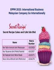 Drs secret worldwide manufacturing sdn bhd has the departments of researching, developing, producing and oem & odm service. Their Main Menu Of Foods And Cakes Are Still There But They Serve More Course Hero