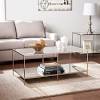 Black glass nest modern table sets x3 living room furniture sofa coffee table. 1